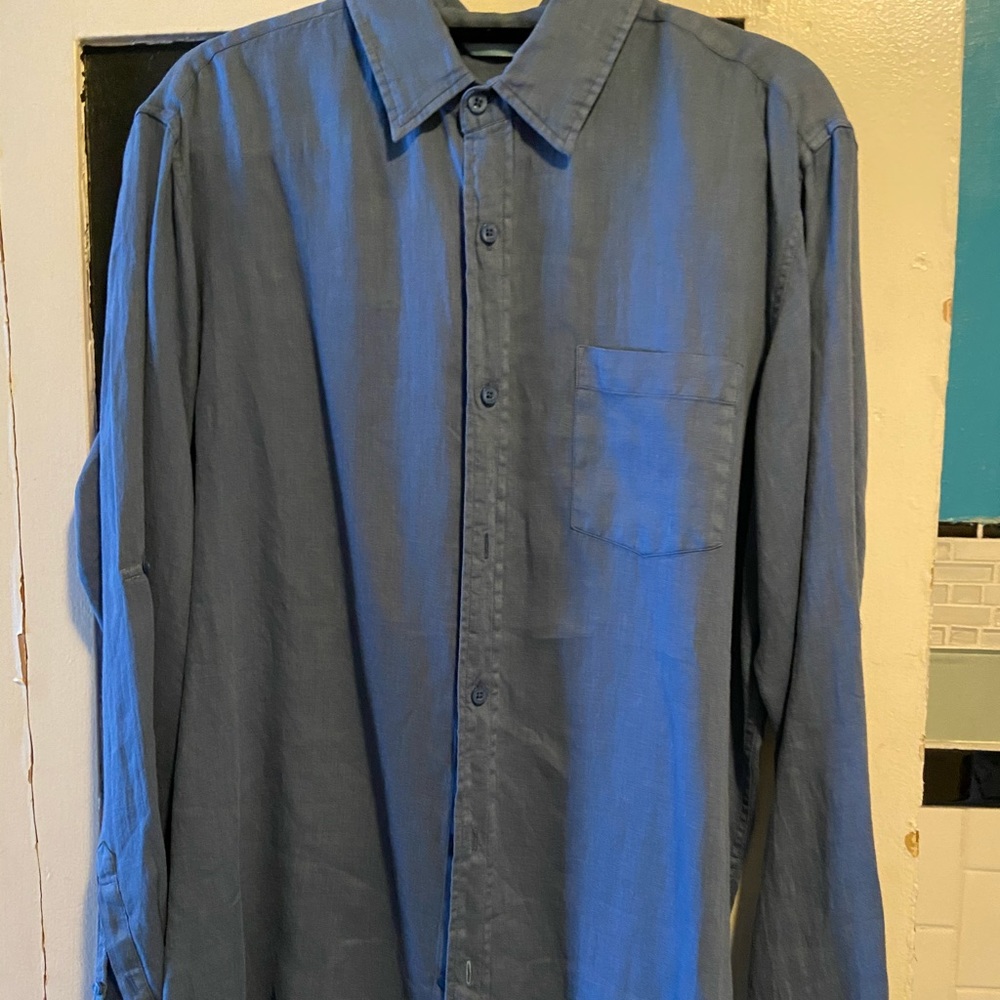 Toscana Men’s button down linen shirt